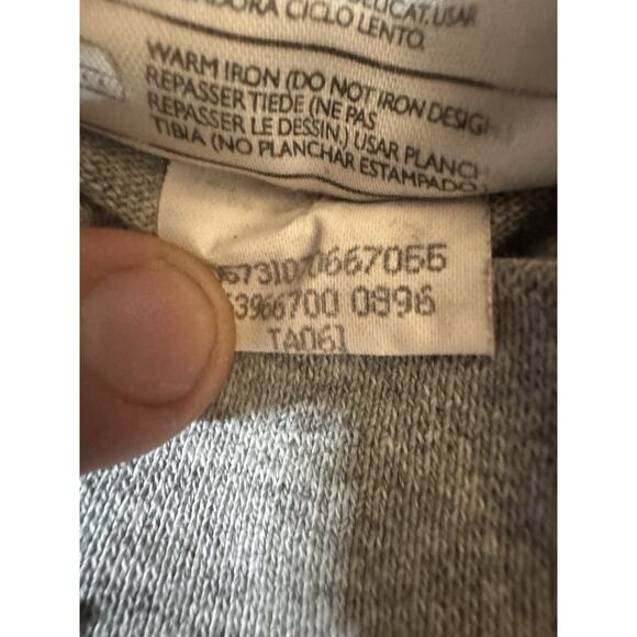 Nike Long Sleeve Shirt Mens L Gray Mock Neck Swoosh Embroidered Vtg 90s USA Knit - Picture 4 of 7